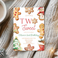 Two Sweet Gingerbread Cookie 2nd Birthday Party