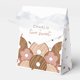 Two Sweet Girls Doughnut Birthday Favor Box