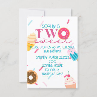 TWO sweet  Invitation