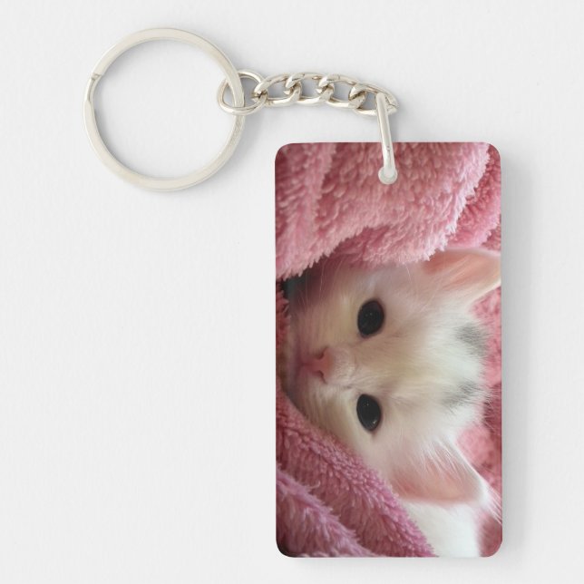 Two sweet kittens keychain (Front)