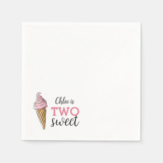 Two Sweet Napkins - Ice Cream Party
