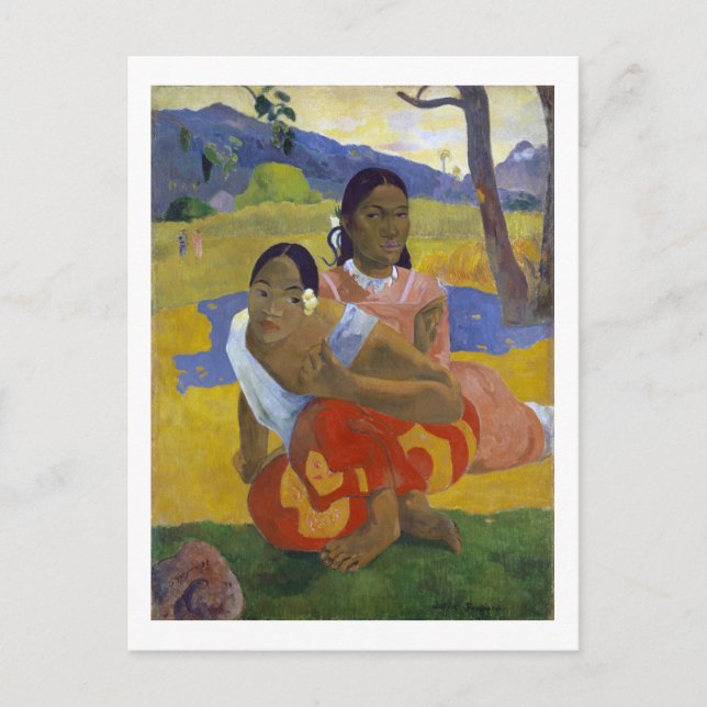 Two Tahitian Women, Gauguin Postcard (Front)