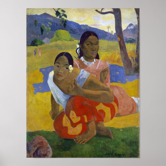 Two Tahitian Women, Gauguin Poster (Front)