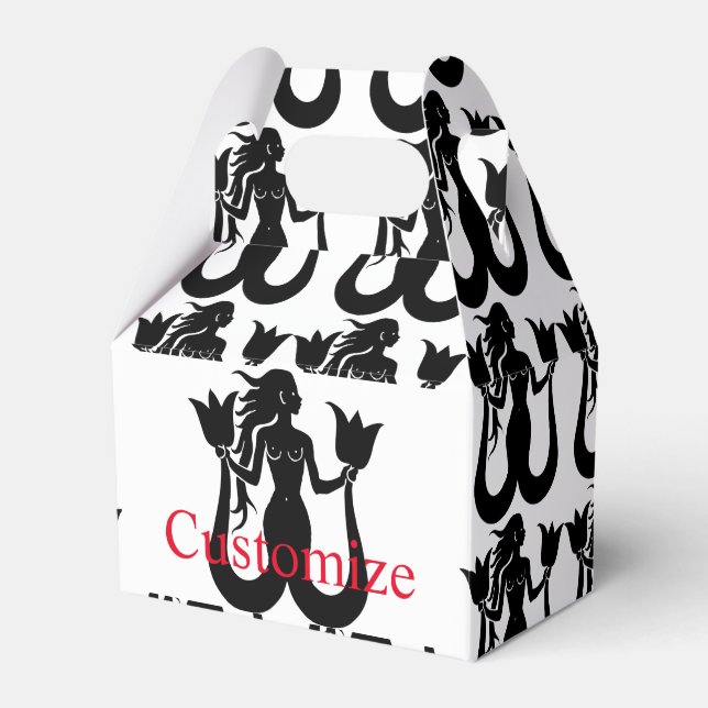  Two-Tail Mermaid Silhouette Thunder_Cove  Favor Box (Front Side)