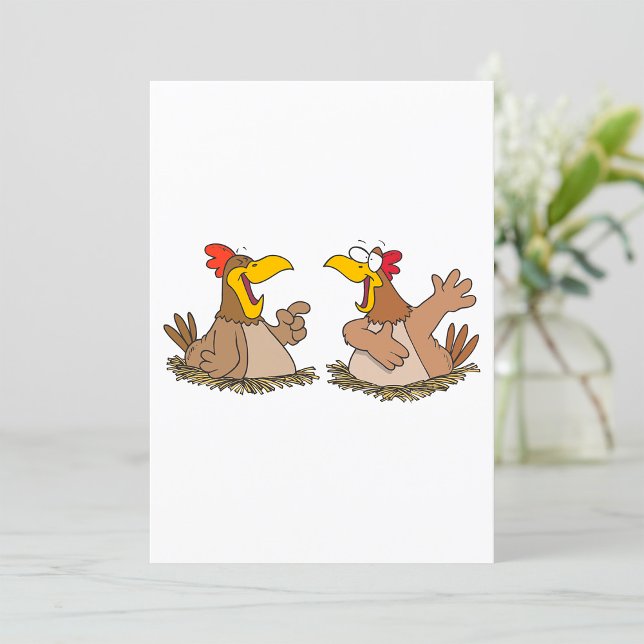 Two Talking Chickens Invitation (Creator Uploaded)