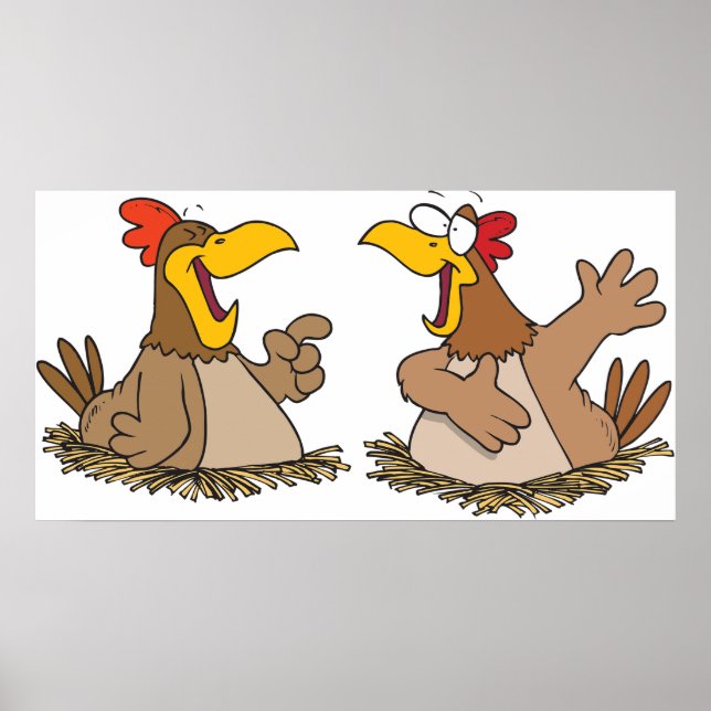 Two Talking Chickens Poster (Front)