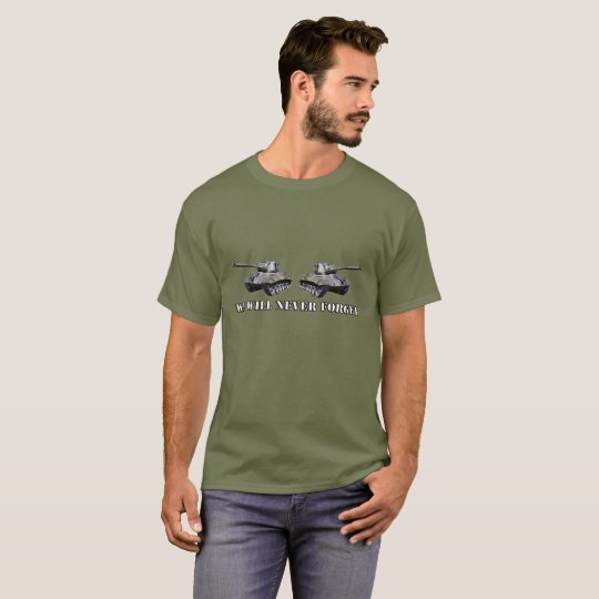 Two Tanks Never Forget - Fatigue Green T-Shirt