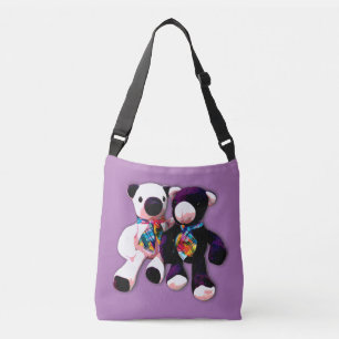 Two Teddy Bear Double sided Tote Bag