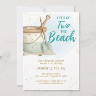 Two The Beach Boys Second Birthday Invitation