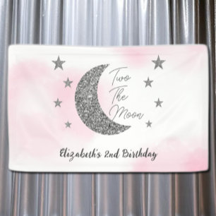 Two The Moon 2nd Birthday Banner
