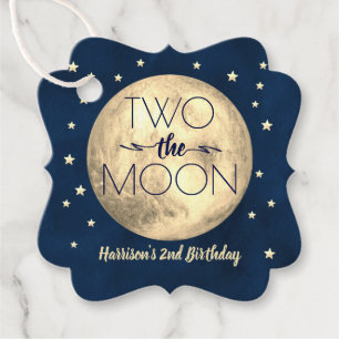 Two The Moon 2nd Birthday Favour Tags