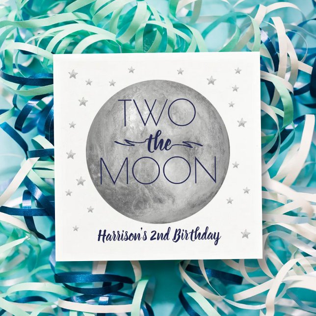 Two The Moon 2nd Birthday Napkins (Creator Uploaded)