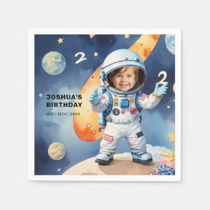 Two the Moon 2nd Birthday Party Napkin