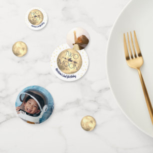 Two The Moon 2nd Birthday Party Photo Confetti