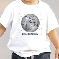 Two The Moon 2nd Birthday Toddler T-shirt