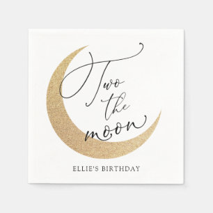 Two the Moon Birthday Napkins