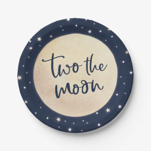 Two the Moon Birthday Party Plates