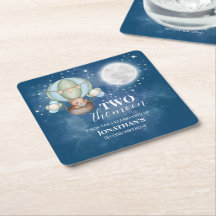 Two The Moon Boy Bear Balloon 2nd Birthday 