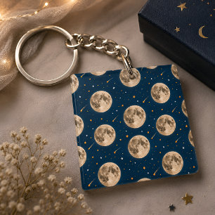 Two The Moon Keychain Space Birthday Party Favour