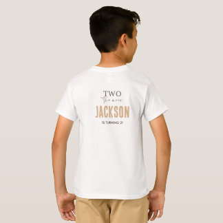 Two The Moon | Modern Space 2nd Birthday Décor T-Shirt