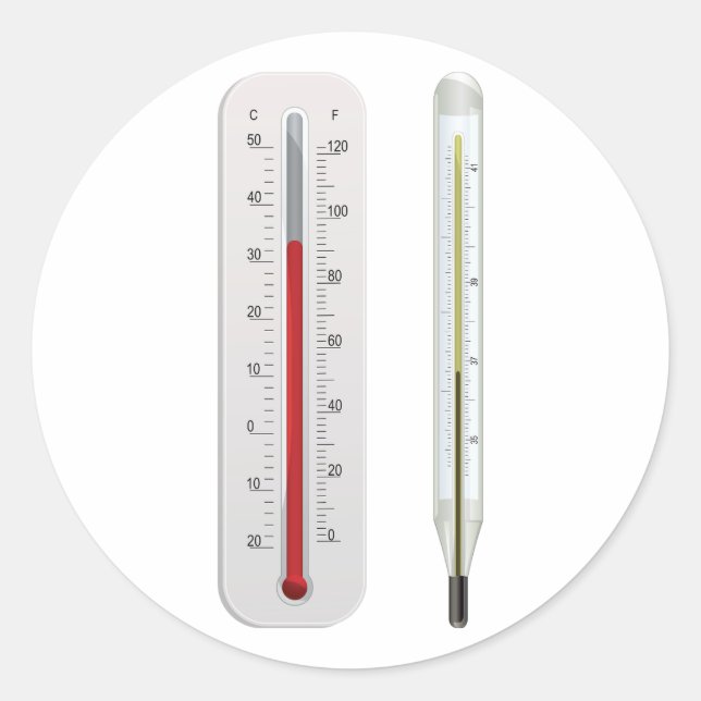 Two Thermometers Stickers (Front)