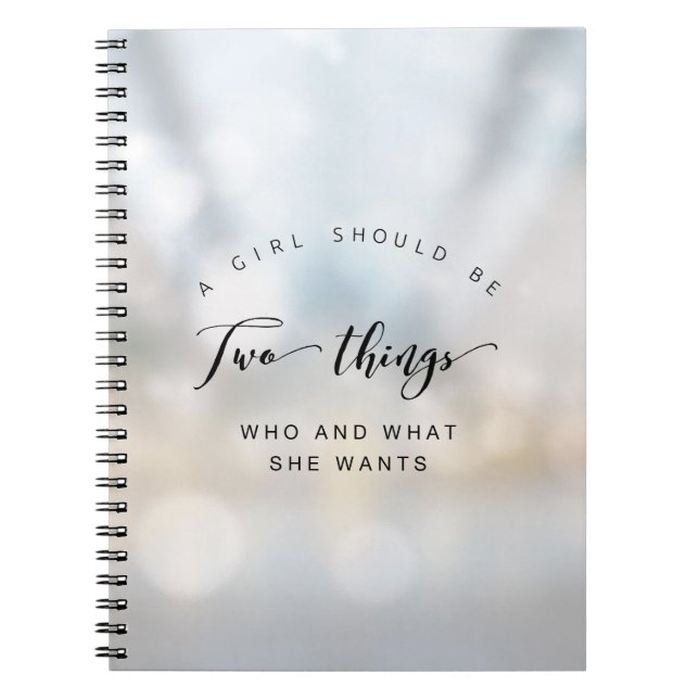 Two Things Notebook (80 Pages B&W) (Front)