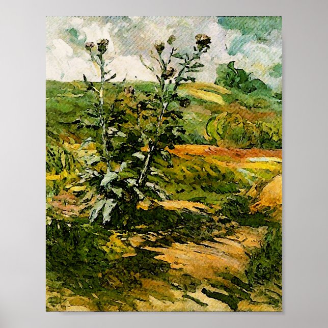 Two Thistles Van Gogh Fine Art Poster (Front)