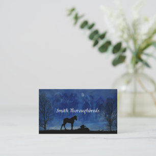 Two Thoroughbred Racehorse Foals Business Cards