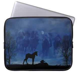 Two Thoroughbred Racehorse Foals Laptop Sleeve