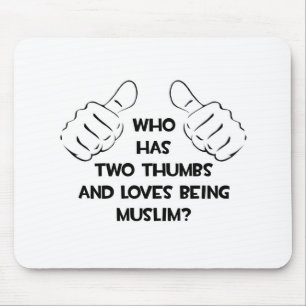 Two Thumbs .. Muslim Mouse Pad