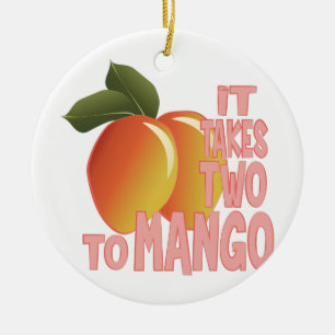 Two To Mango Ceramic Ornament