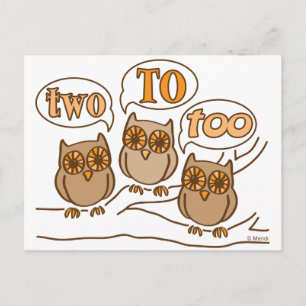 Two To Too Postcard