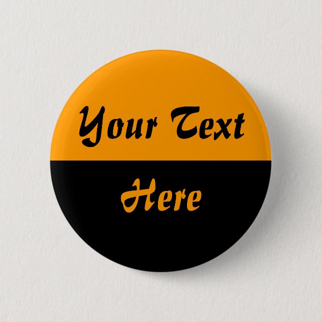 Two Tone - 01 - Orange 2 Inch Round Button (Front)