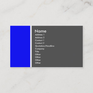 Two Tone (Blue and Grey) - Customized Business Card