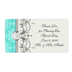 two tone blue damask