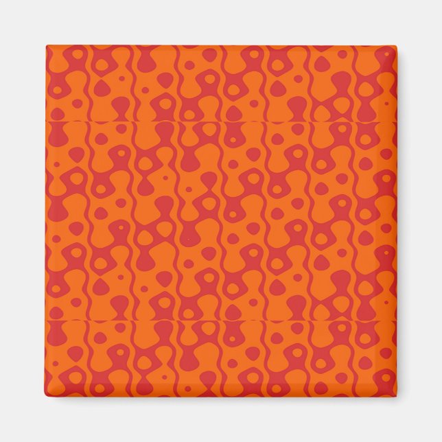 Two tone brown background magnet (Front)