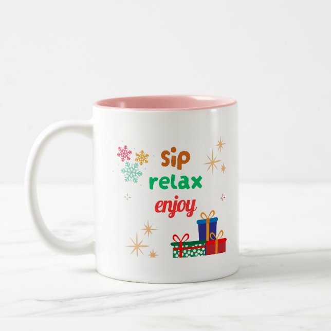Two tone Classic Coffee Mug, 11 oz Two-Tone Coffee Mug (Left)