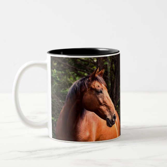 Two-Tone Coffee Mug - Rocky 2020 Horse of the Year (Left)