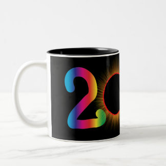 Two Tone Coffee Mug with 2017 Solar Eclipse image