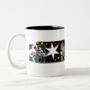 Two-Tone Coffee Mugs Stars