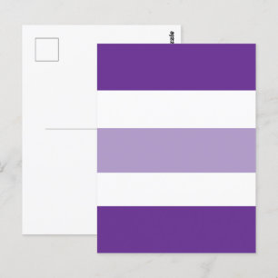 Two-tone Colours Stripes Postcard