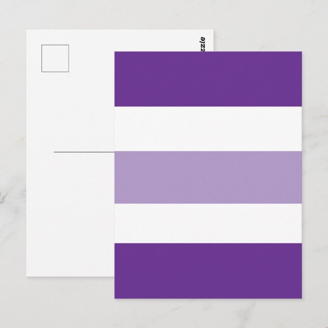 Two-tone Colours Stripes Postcard (Front/Back)