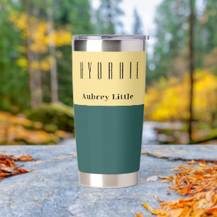 Two tone custom personalized  insulated tumbler