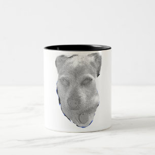 Two-Tone Dog Mug – Minimalist Pup Graphic