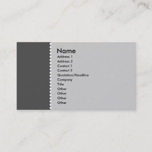 Two Tone - Dotted Line Business Card