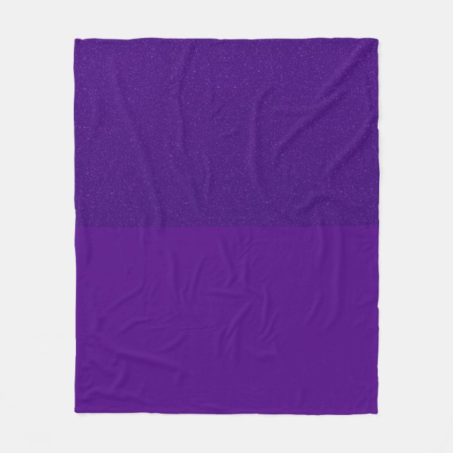 Two-Tone Glitter & Matte Purple Blanket (Custom) (Front)