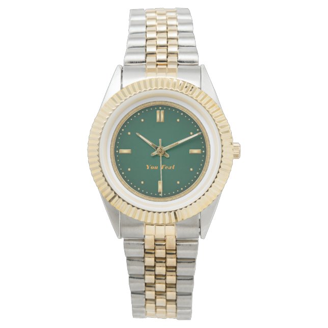 Two-Tone Gold & Silver Luxury Watch (Front)