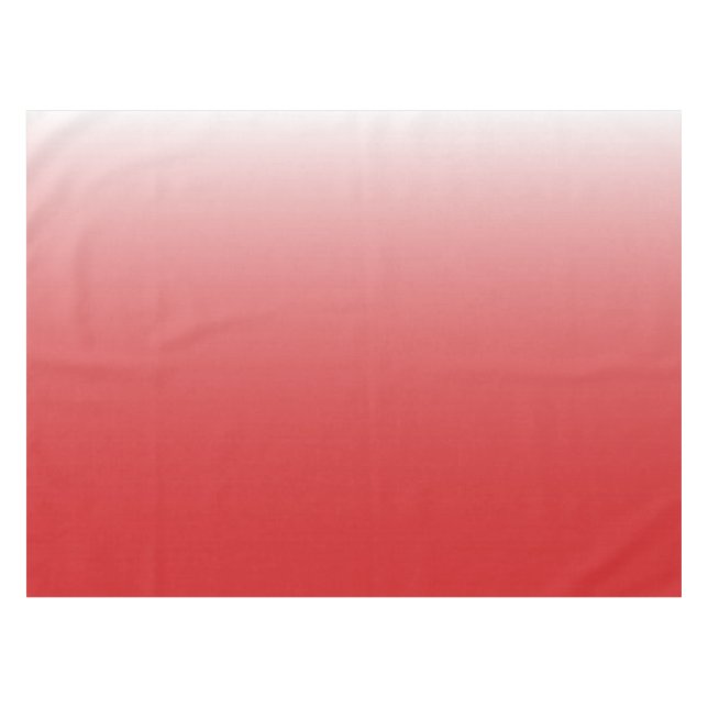 Two-tone gradient ombre fiery red tablecloth (Front (Horizontal))