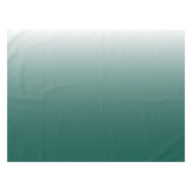 Two-tone gradient ombre green tablecloth (Front (Horizontal))