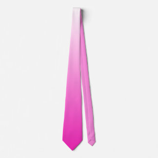 Two-tone gradient ombre hot pink tie